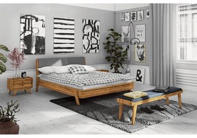 Bancă din stejar cu șezut albastru Retro - The Beds