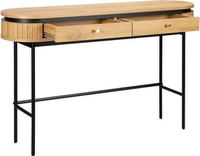 Consola cu furnir de stejar ATELIER 120cm