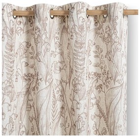 Draperie bej/maro deschis 135x250 cm Selvetia – Restilo