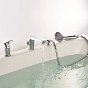 Baterie cada-dus Inter Ceramic monocomanda crom lucios cu set de dus