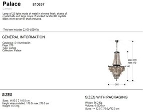 Candelabru elegant cu cristale K9 Palace 810637