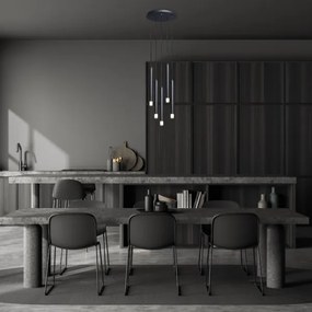 Lustră pe cablu Rabalux 72360 RAMIRA 5xG9/5W/230V negru