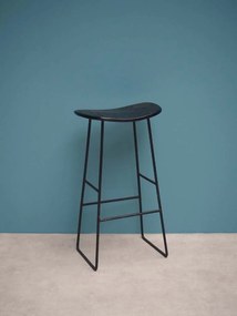 Scaun de bar, din lemn de tec, Black Market