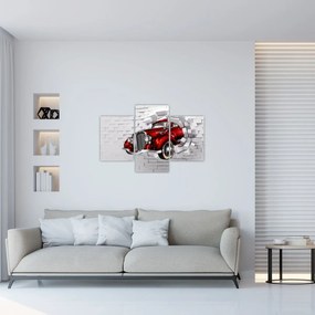Tablou - Mașină roșie (90x60 cm)