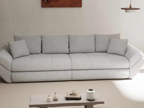 Canapea extensibilă dumonde cu ladă de depozitare si sezut confortabil din spuma high-density, Loana Euphoria Dove 300x100 cm