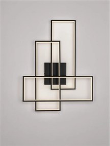 Aplica de perete sau tavan design geometric Alis negru