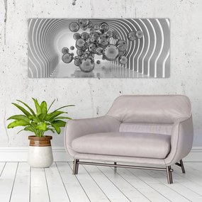 Tablou - Bule albe și negre (120x50 cm)