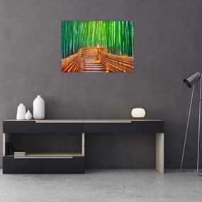 Tablou - Pădure de bambus japoneză (70x50 cm)