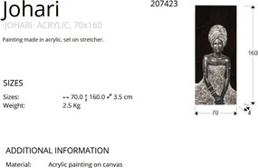 Tablou de perete decorativ canvas Johari, 70x160cm SV-207423