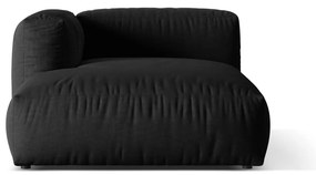 Modul pentru canapea modulară negru (cu colț pe partea stângă ) Martina – Micadoni Home