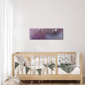 Tablou cu picături pe puf (cu ceas) (90x30 cm)