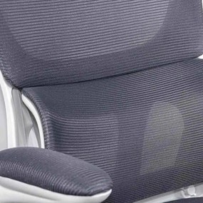 Scaun ergonomic OFF 432 gri, suport lombar și brațe rabatabile