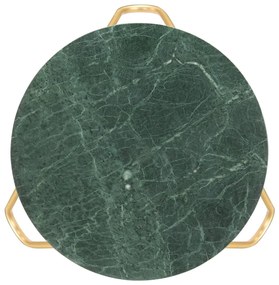 286447 vidaXL Măsuță cafea verde 65x65x42 cm piatră naturală aspect marmură