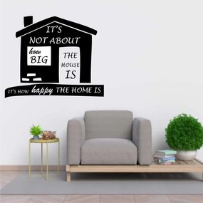 Sticker perete It s not about how big the house is