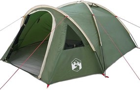 vidaXL Cort de Camping cu acoperiș Verde 308 x 268 x 130 cm Poliester