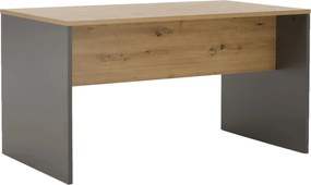 Masa birou RIOMA NEW TYP 16, gri grafit/stejar artisan, DTD laminat, 1