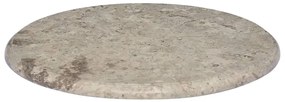 149194 vidaXL Blat de masă, gri, Ø50x2,5 cm, marmură
