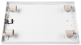 Plafonieră OAK SQUARE 4xE27/15W/230V 45x45 cm stejar