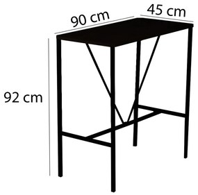 Masa de bar Nordic Nuc 90x92x45 cm