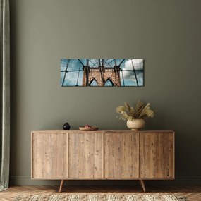 Tablou - Podul din Brooklin (cu ceas) (90x30 cm)