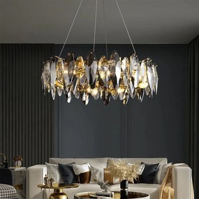 Candelabru Cristal, Elit's Esn2112-500, 6 X E14, Auriu