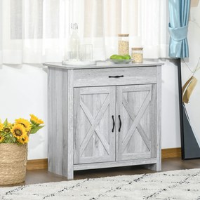 HOMCOM Bufet de Bucatarie Stil Country, Mobilier Multifunctional | Aosom Romania