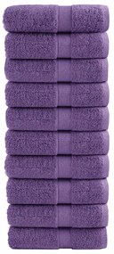 vidaXL Prosoape oaspeți premium SOLUND 10 buc violet 30x50 cm 600 gsm