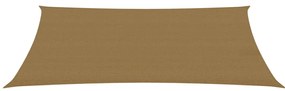 Parasolar, gri taupe, 3x5 m, hdpe, 160 g/m²