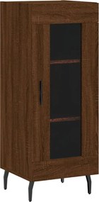 vidaXL Servantă, stejar maro, 34,5x34x90 cm, lemn compozit