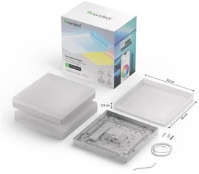 SET 3x plafonieră LED RGBW dimabilă Nanoleaf NF083E00-1SL LED/18W/230V 2700-6500K Wi-Fi