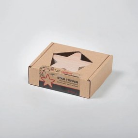 Steluță din lemn pentru brad de Crăciun Spira Small