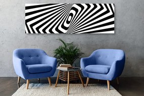 Tablou iluzie alb-negru