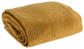 Cuvertură de calitate matlasată în galben Lăţime: 220 cm | Lungime: 240 cm