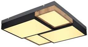 Globo 67286-50 - Plafonieră LED GUNDI LED/50W/230V maro/negru