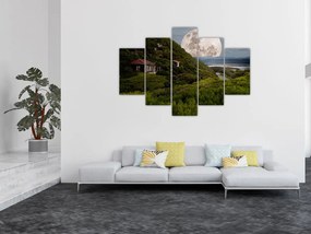 Tablou - peisaj cu luna (150x105 cm)