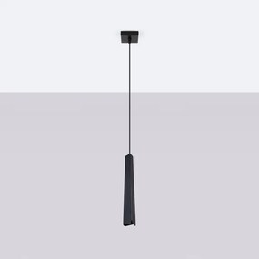 Lustră pe cablu Sollux SL.1400 PRYSM 1xG9/8W/230V negru