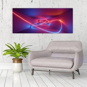Tablou cu abstracție modernă (120x50 cm)