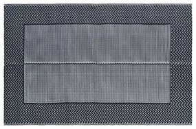 Covor de exterior, gri, 160x230 cm, PP negru si gri, 160 x 230 cm