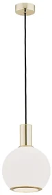 Lustră pe cablu SAGUNTO 1xE27/15W/230V d. 20 cm alamă Argon 4357