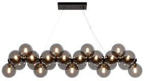 Lustra moderna design deosebit cu 25 de surse de lumina Dallas negru