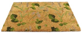 Covoraș de intrare din fibre de nucă de cocos 40x60 cm Watercolour Leaves – Artsy Doormats