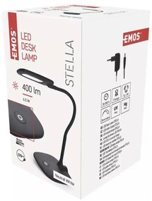 Veioză negru-mat LED cu intensitate reglabilă (înălțime 55 cm) Stella – EMOS
