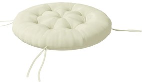 Outsunny Covoraș de șezut, covoraș pentru scaun, covoraș șezut, cu design tufted, 80 cm x 80 cm x 10 cm, Crem | Aosom Romania