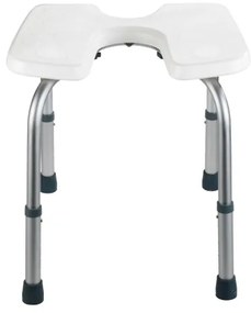 WENKO 206051100 - Scaun SECURA 46x53,5 cm alb/argintiu