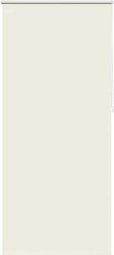 vidaXL Jaluzea opacă 124,4x230 cm, lățime material 120 cm, alb-gălbui