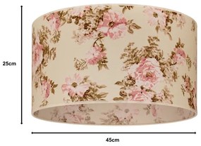 Duolla - Abajur universal ROLLER E27 pr. 45 cm roză