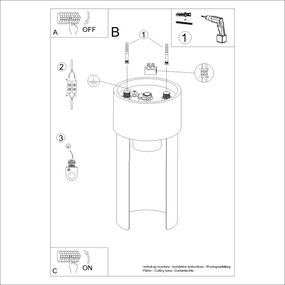 Plafonieră Sollux SL.1673 FLASH 1xE27/15W/230V alb