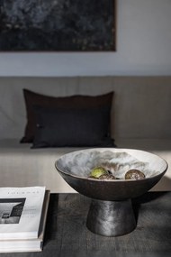 Bol negru/fildeș din gresie ø 31,5 cm By Hand – Mette Ditmer Denmark