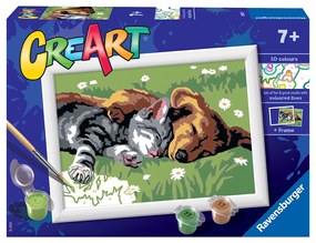 PICTURA PE NUMERE - CATELUS SI PISICUTA - RAVENSBURGER (RVSPBN28930)