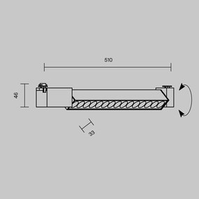 Spot LED, accesoriu pentru sinele monofazate Unity, Points Rot 4000K alb